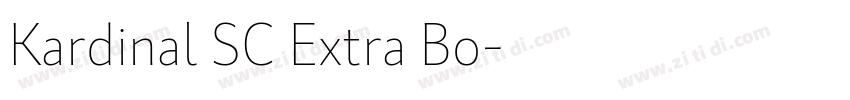 Kardinal SC Extra Bo字体转换